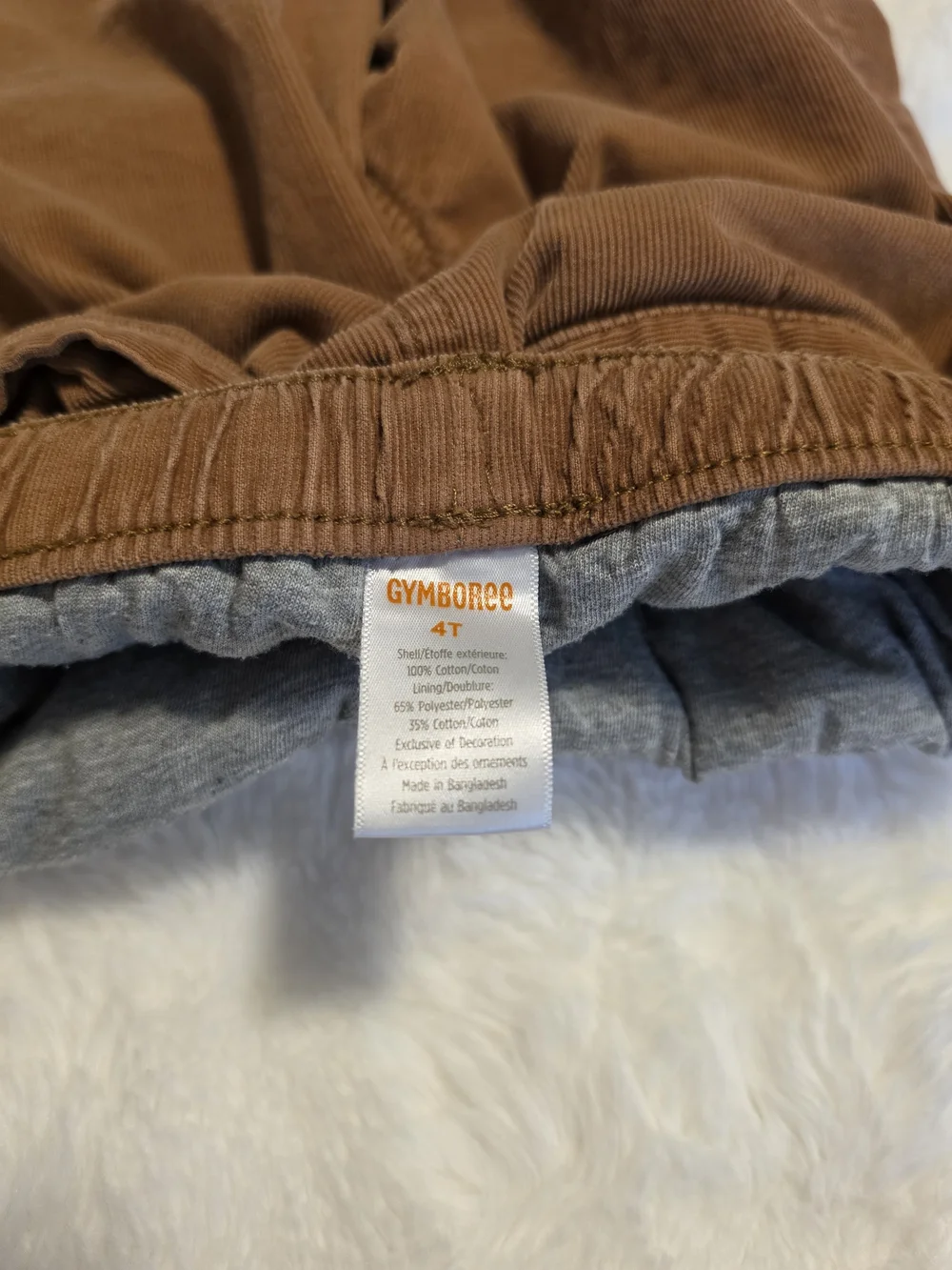 Gymboree Brown Corduroy Jogger Pants for Kids